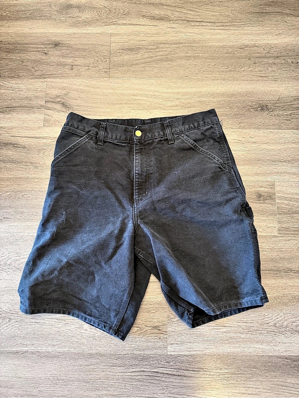 Carhartt WIP Single Knee Short Cargo Shorts Black Waist 32